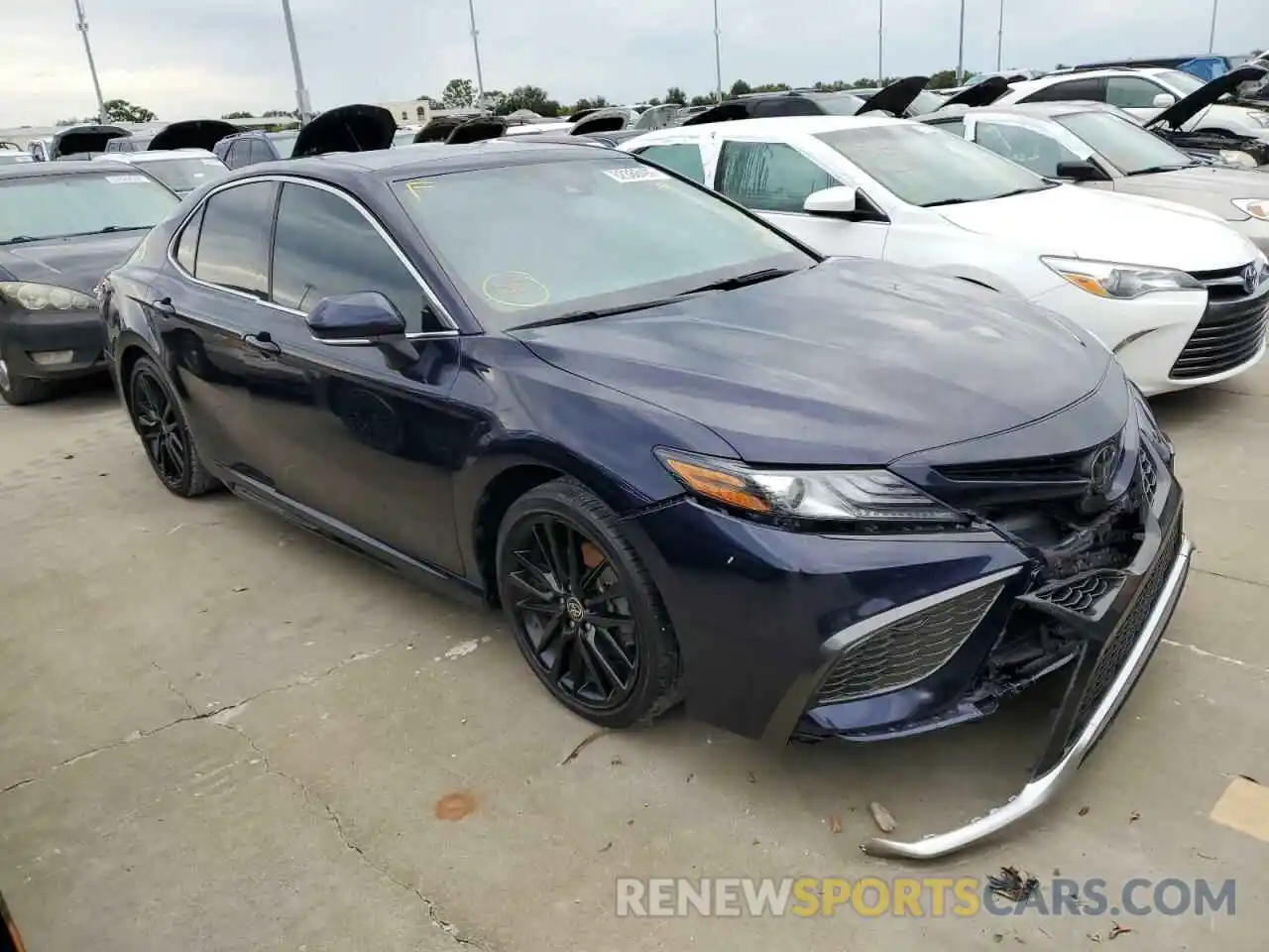 1 Photograph of a damaged car 4T1K61AK0MU444454 TOYOTA CAMRY 2021