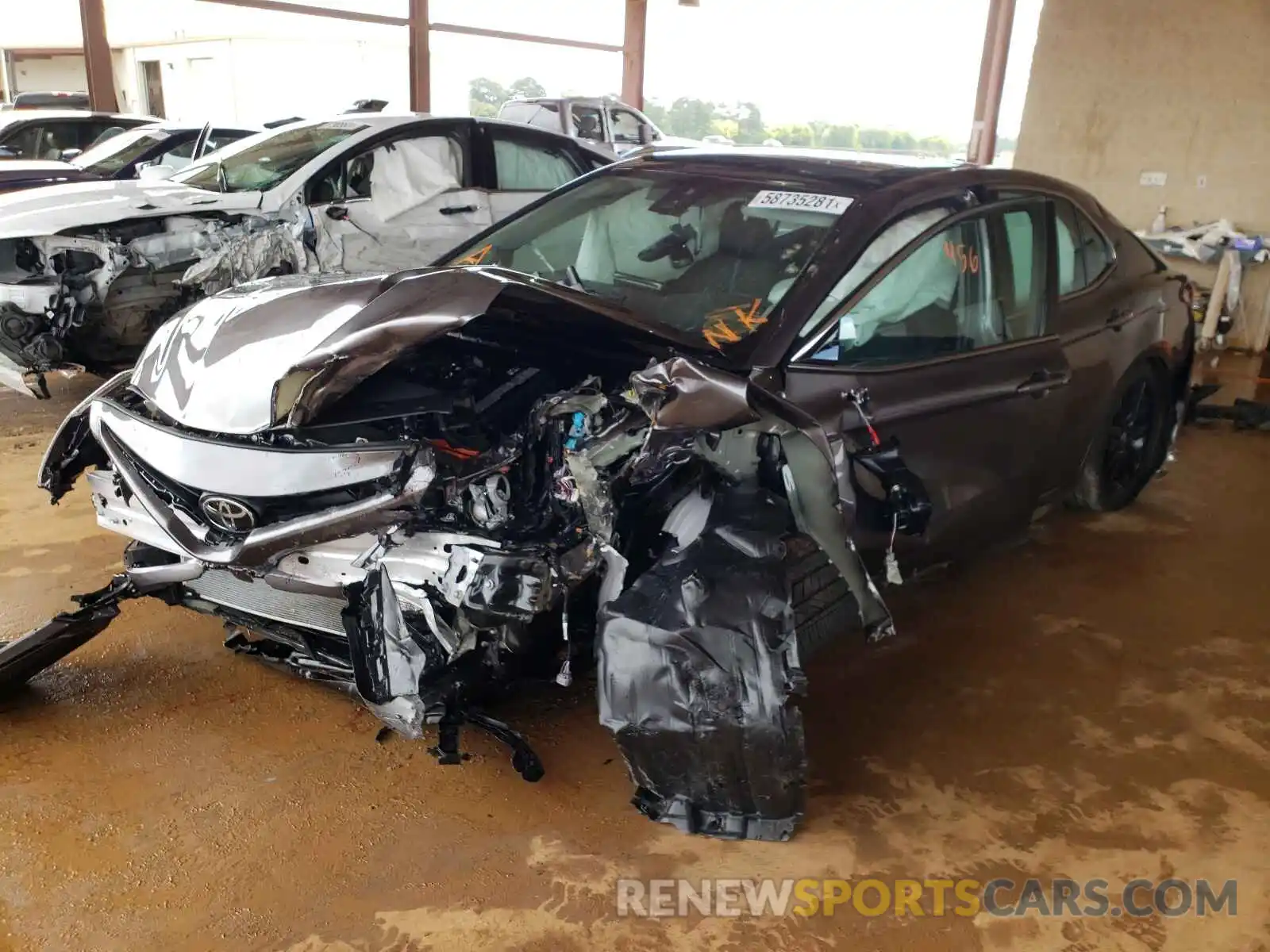 2 Photograph of a damaged car 4T1K61AK1MU493811 TOYOTA CAMRY 2021