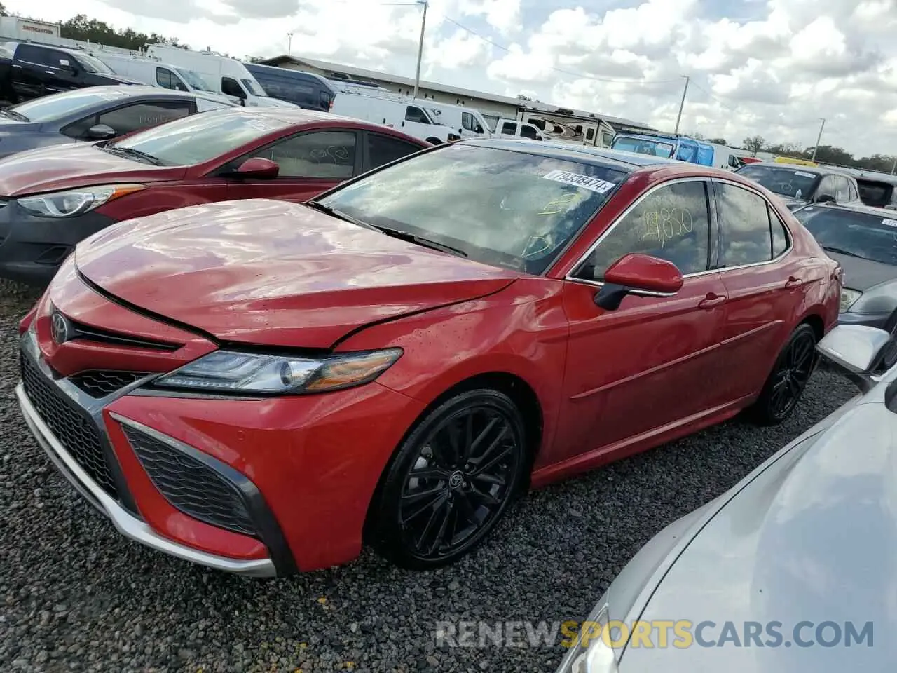 1 Photograph of a damaged car 4T1K61AK3MU421489 TOYOTA CAMRY 2021