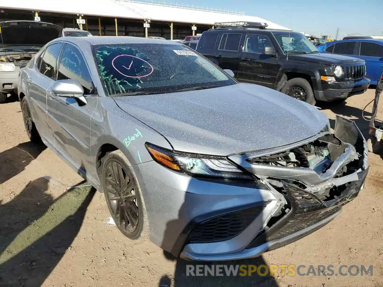 1 Photograph of a damaged car 4T1K61AK3MU451009 TOYOTA CAMRY 2021