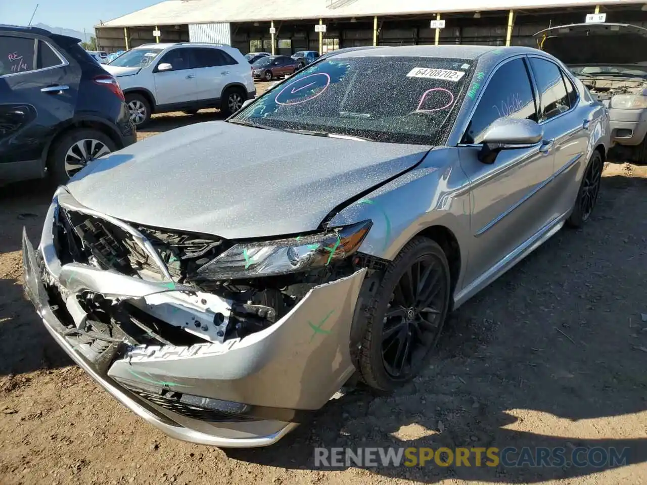 2 Photograph of a damaged car 4T1K61AK3MU451009 TOYOTA CAMRY 2021