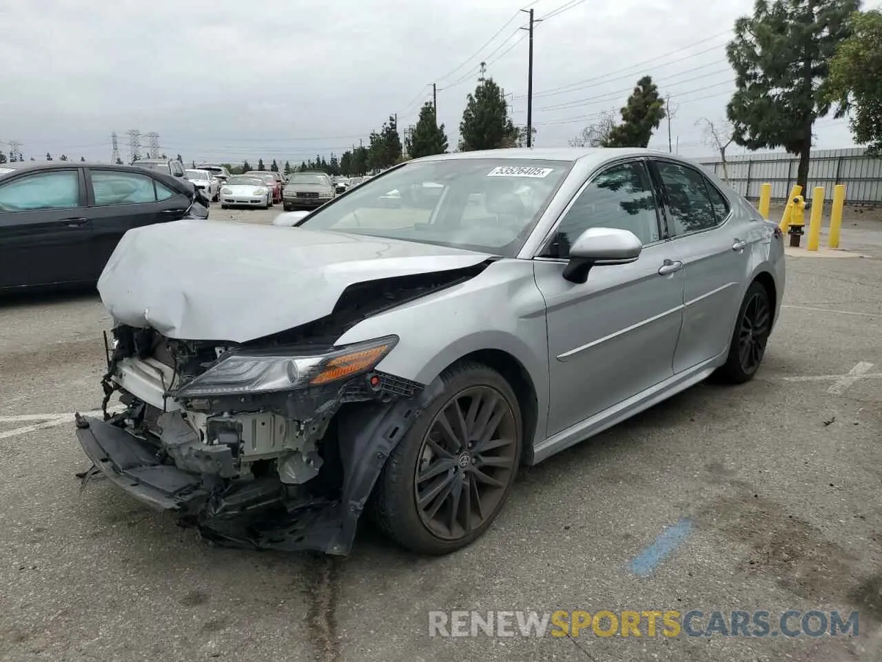 1 Photograph of a damaged car 4T1K61AK3MU494278 TOYOTA CAMRY 2021