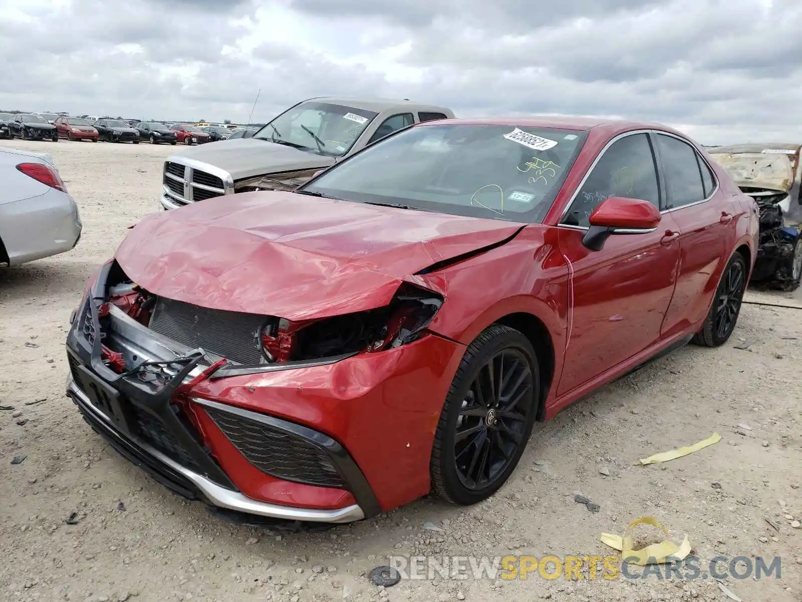 2 Photograph of a damaged car 4T1K61AK4MU414339 TOYOTA CAMRY 2021