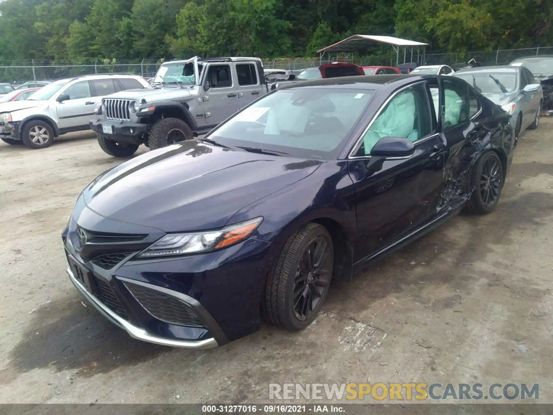 2 Photograph of a damaged car 4T1K61AK7MU437579 TOYOTA CAMRY 2021