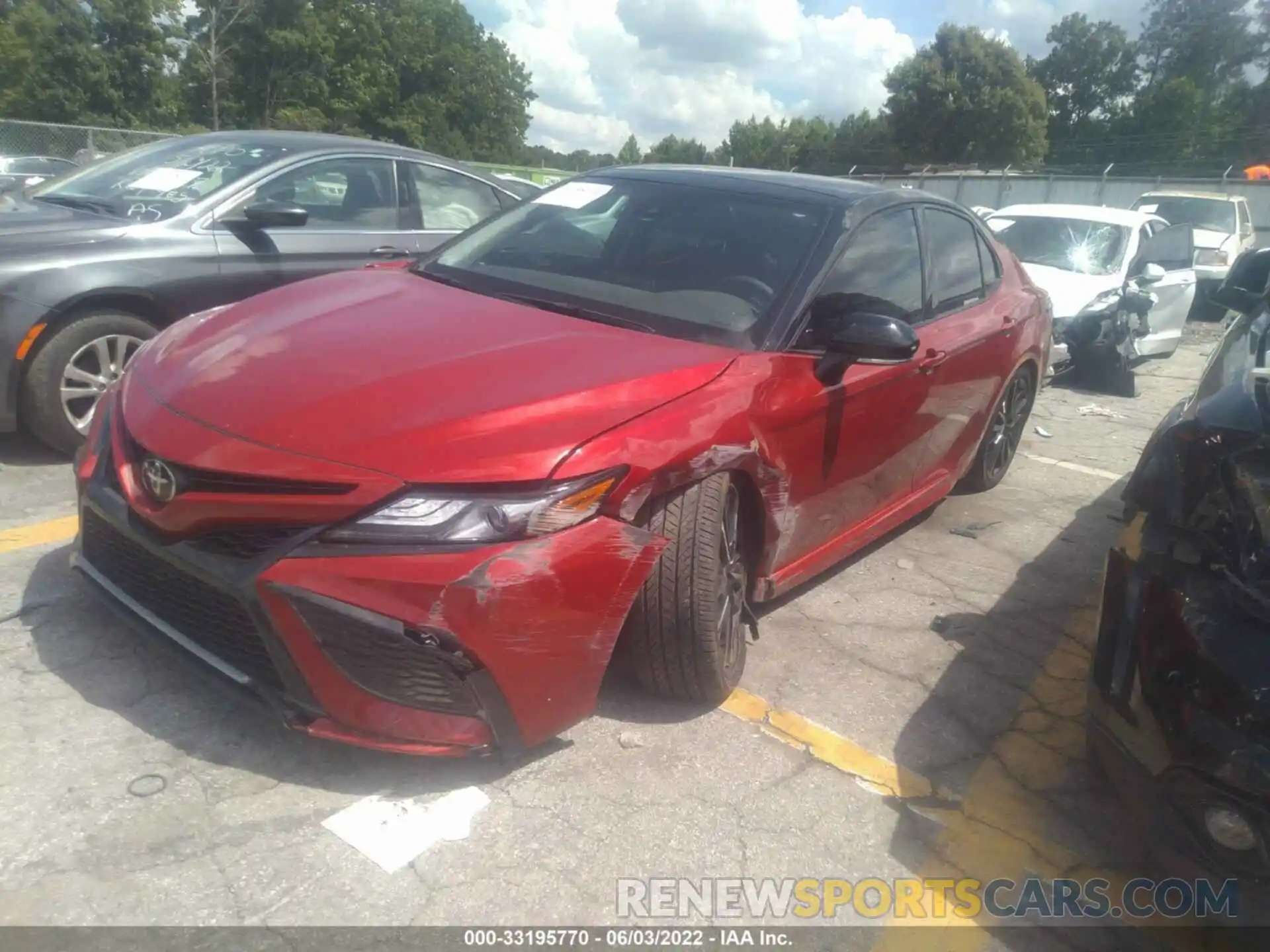 2 Photograph of a damaged car 4T1K61AK7MU459758 TOYOTA CAMRY 2021