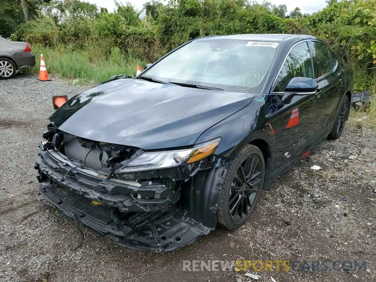 2 Photograph of a damaged car 4T1K61AK8MU591332 TOYOTA CAMRY 2021