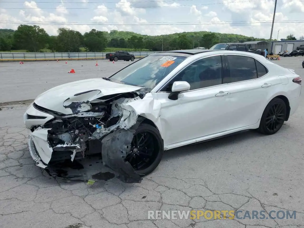 1 Photograph of a damaged car 4T1K61AK9MU591985 TOYOTA CAMRY 2021