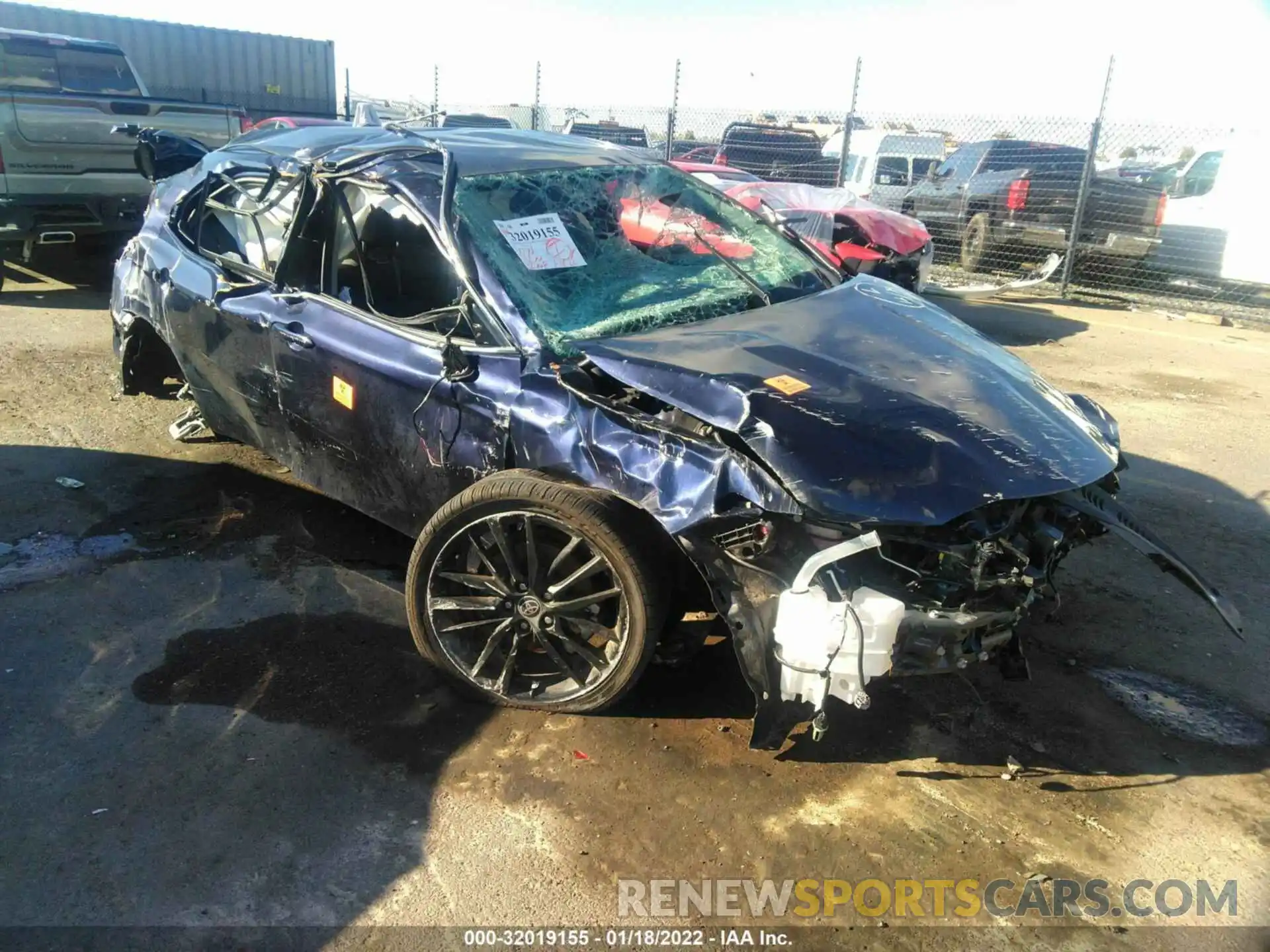 1 Photograph of a damaged car 4T1K61AKXMU421294 TOYOTA CAMRY 2021