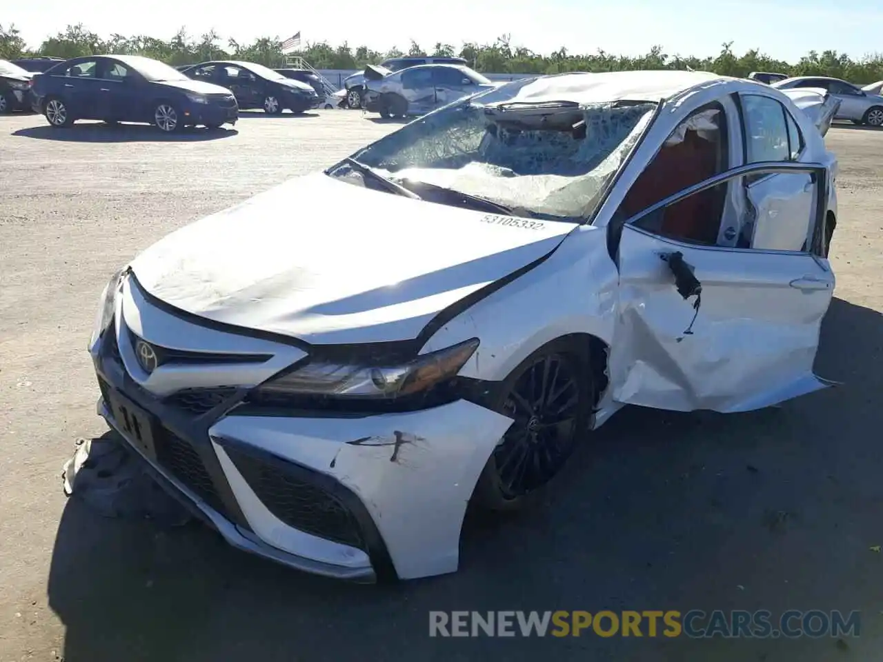 2 Photograph of a damaged car 4T1K61AKXMU587797 TOYOTA CAMRY 2021