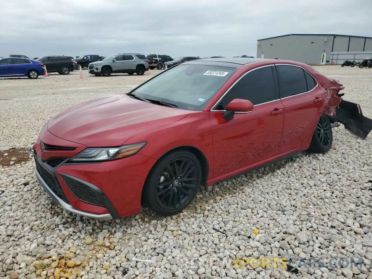 1 Photograph of a damaged car 4T1K61BK0MU044375 TOYOTA CAMRY 2021