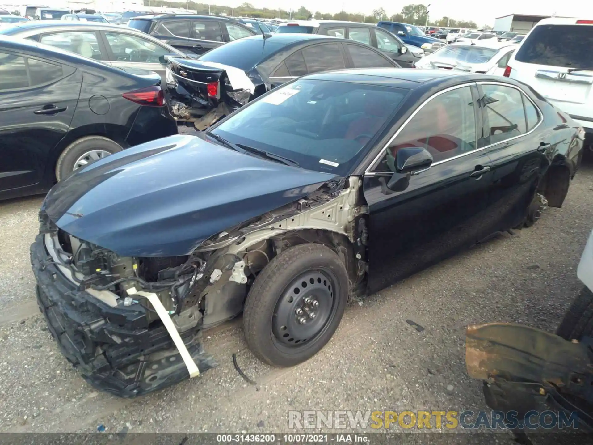 2 Photograph of a damaged car 4T1K61BK4MU020242 TOYOTA CAMRY 2021