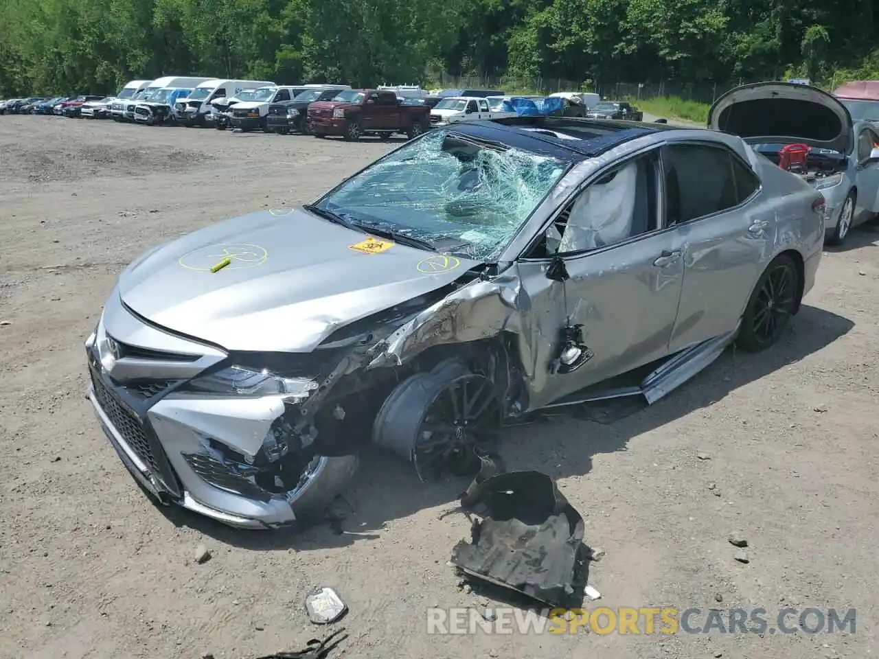 2 Photograph of a damaged car 4T1K61BK4MU042323 TOYOTA CAMRY 2021