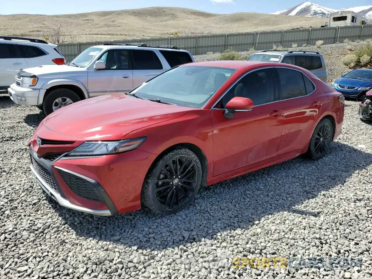 1 Photograph of a damaged car 4T1K61BK7MU045636 TOYOTA CAMRY 2021