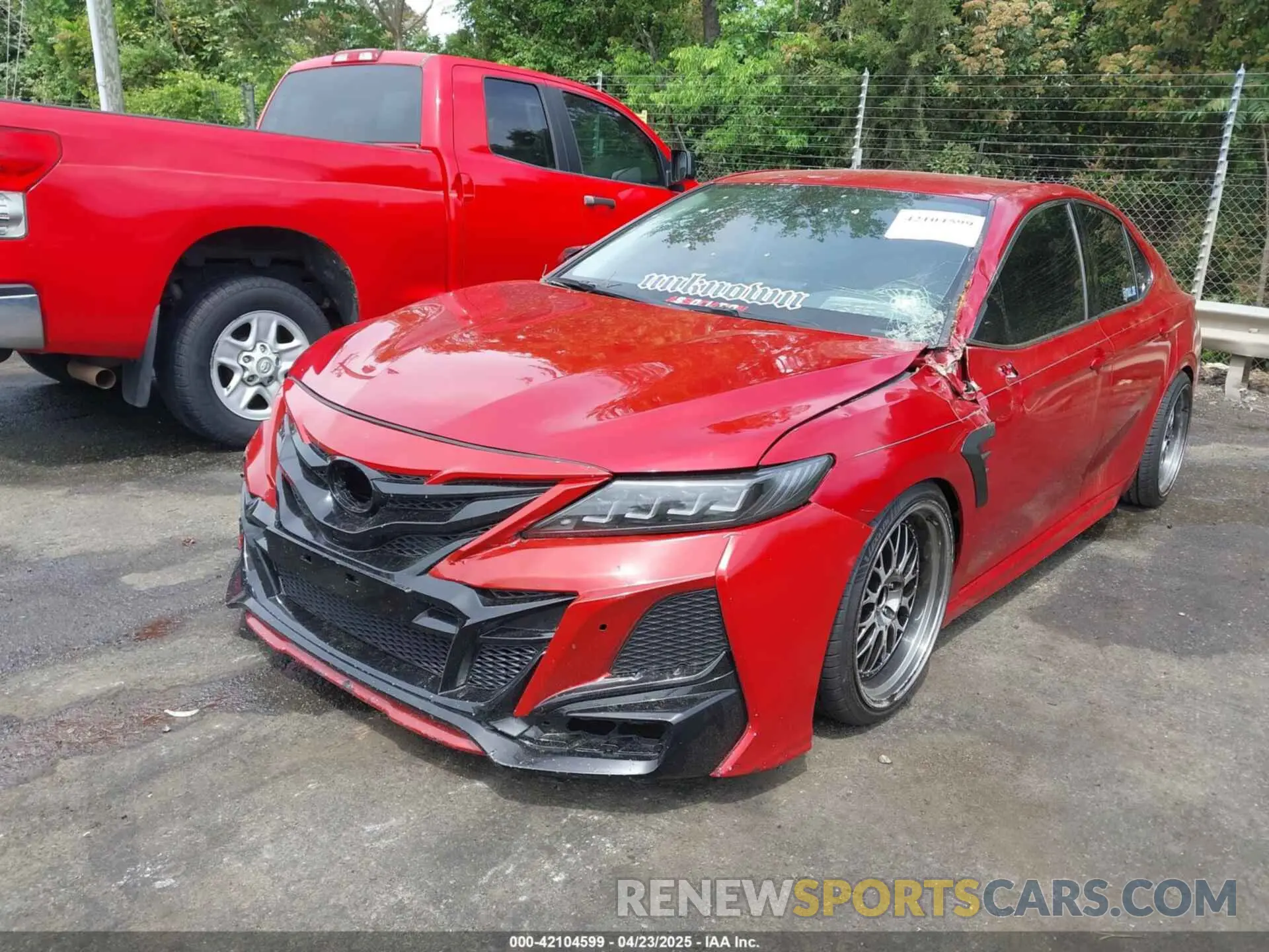 2 Photograph of a damaged car 4T1K61BK9MU022519 TOYOTA CAMRY 2021