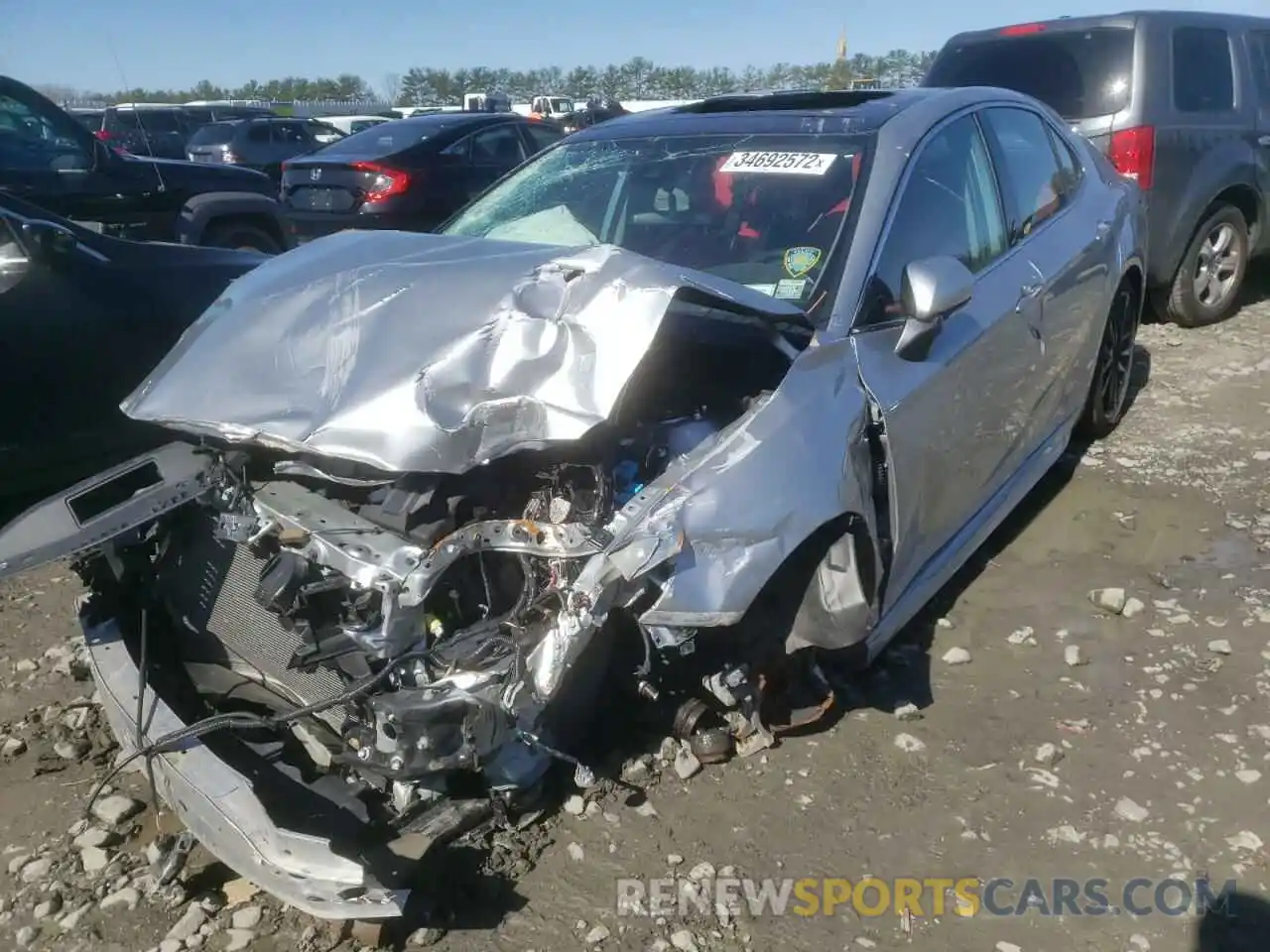 2 Photograph of a damaged car 4T1K61BKXMU024246 TOYOTA CAMRY 2021