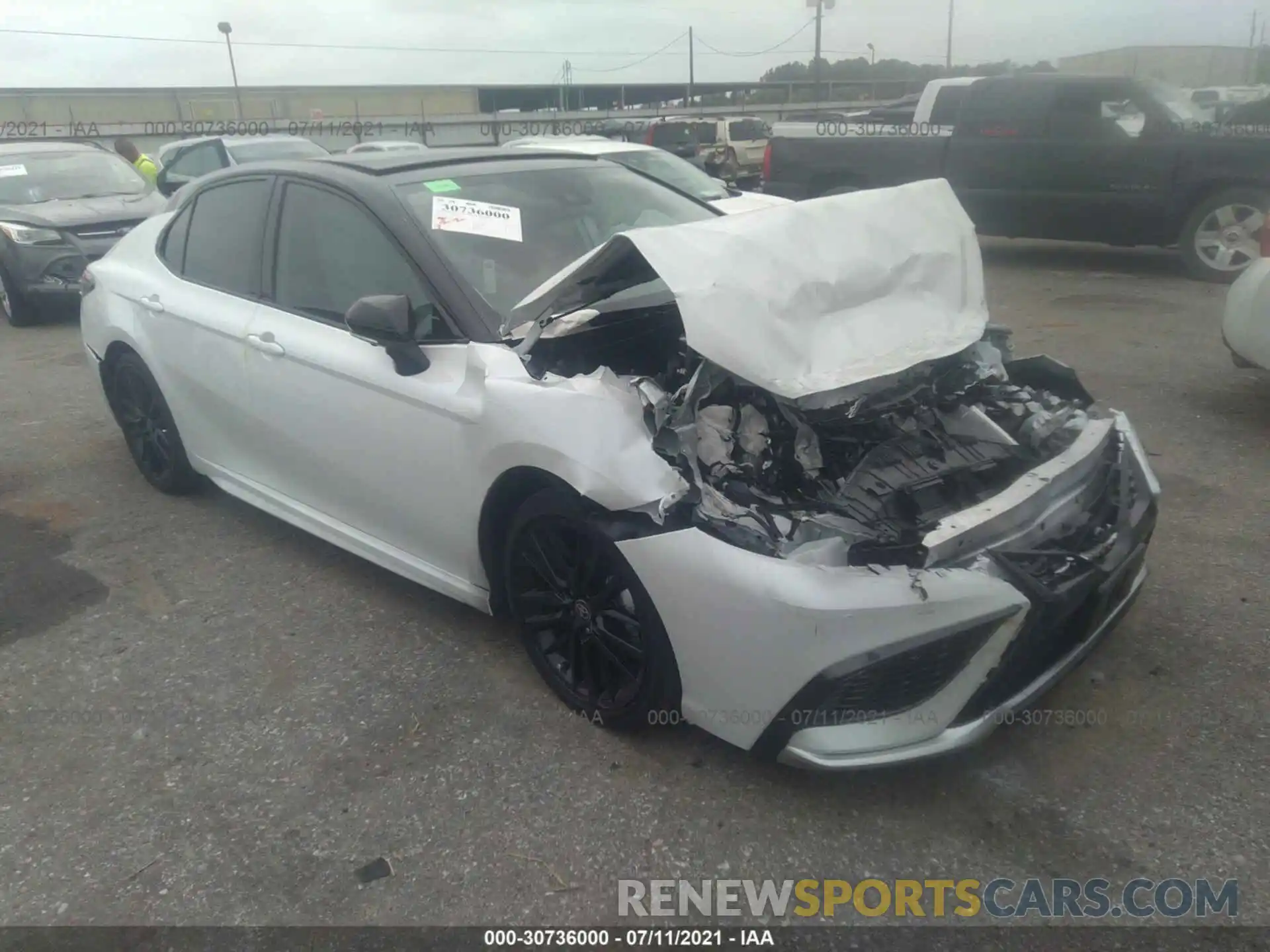 1 Photograph of a damaged car 4T1KZ1AK1MU055328 TOYOTA CAMRY 2021