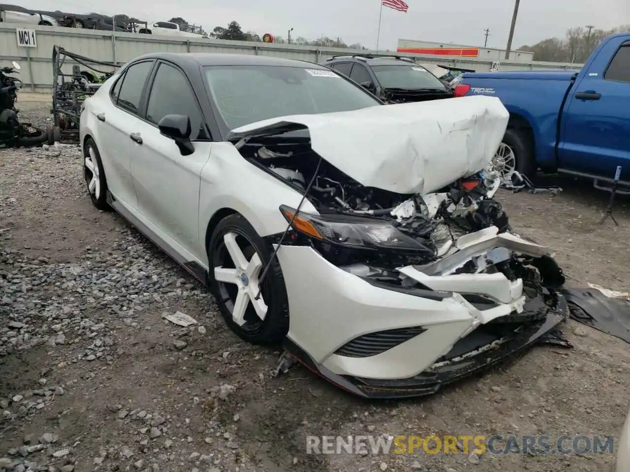 1 Photograph of a damaged car 4T1KZ1AK1MU055958 TOYOTA CAMRY 2021