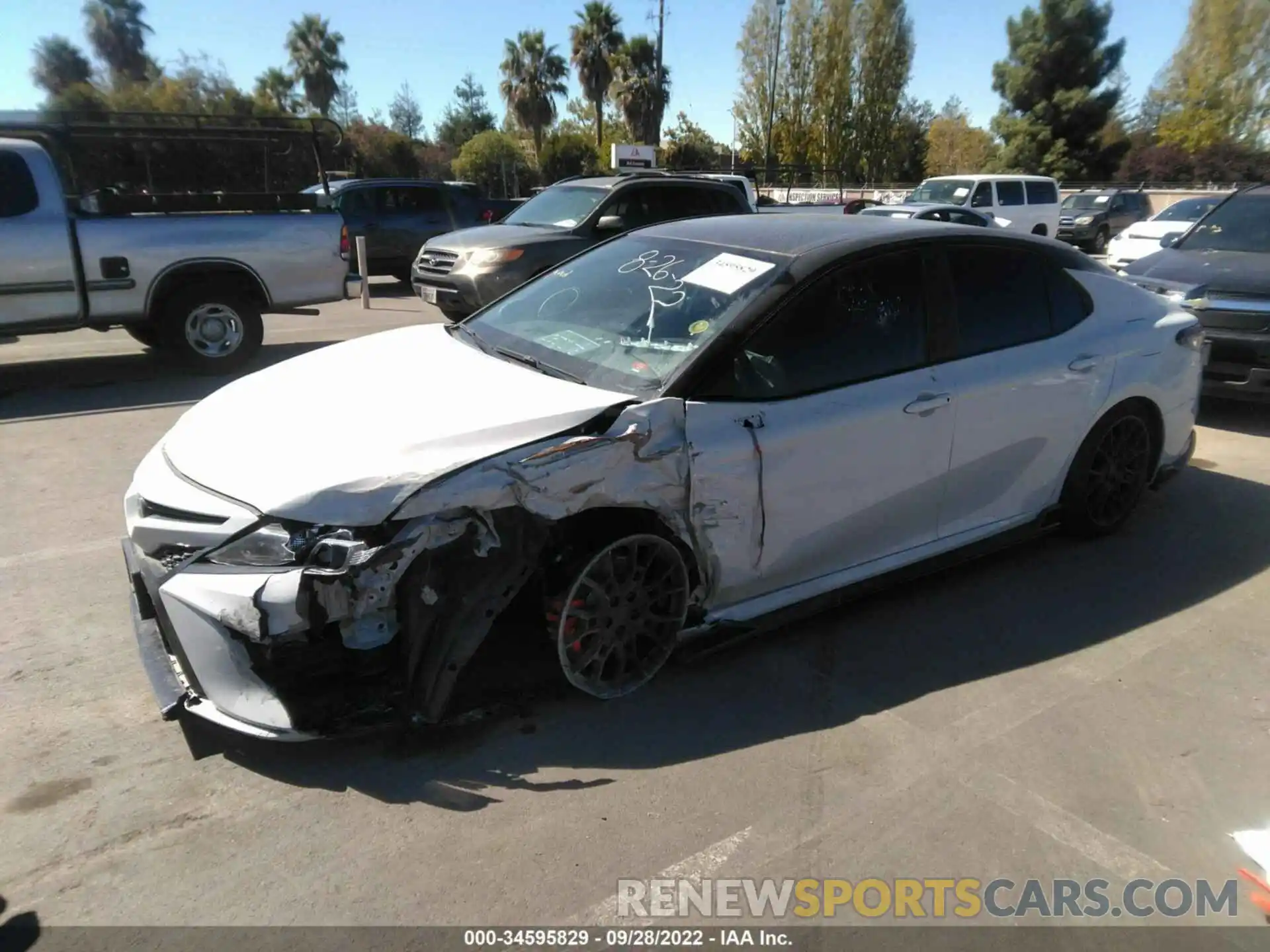 2 Photograph of a damaged car 4T1KZ1AK2MU047982 TOYOTA CAMRY 2021