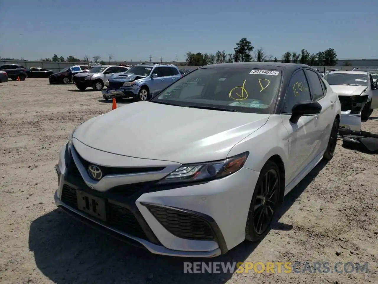 2 Photograph of a damaged car 4T1KZ1AK2MU055693 TOYOTA CAMRY 2021