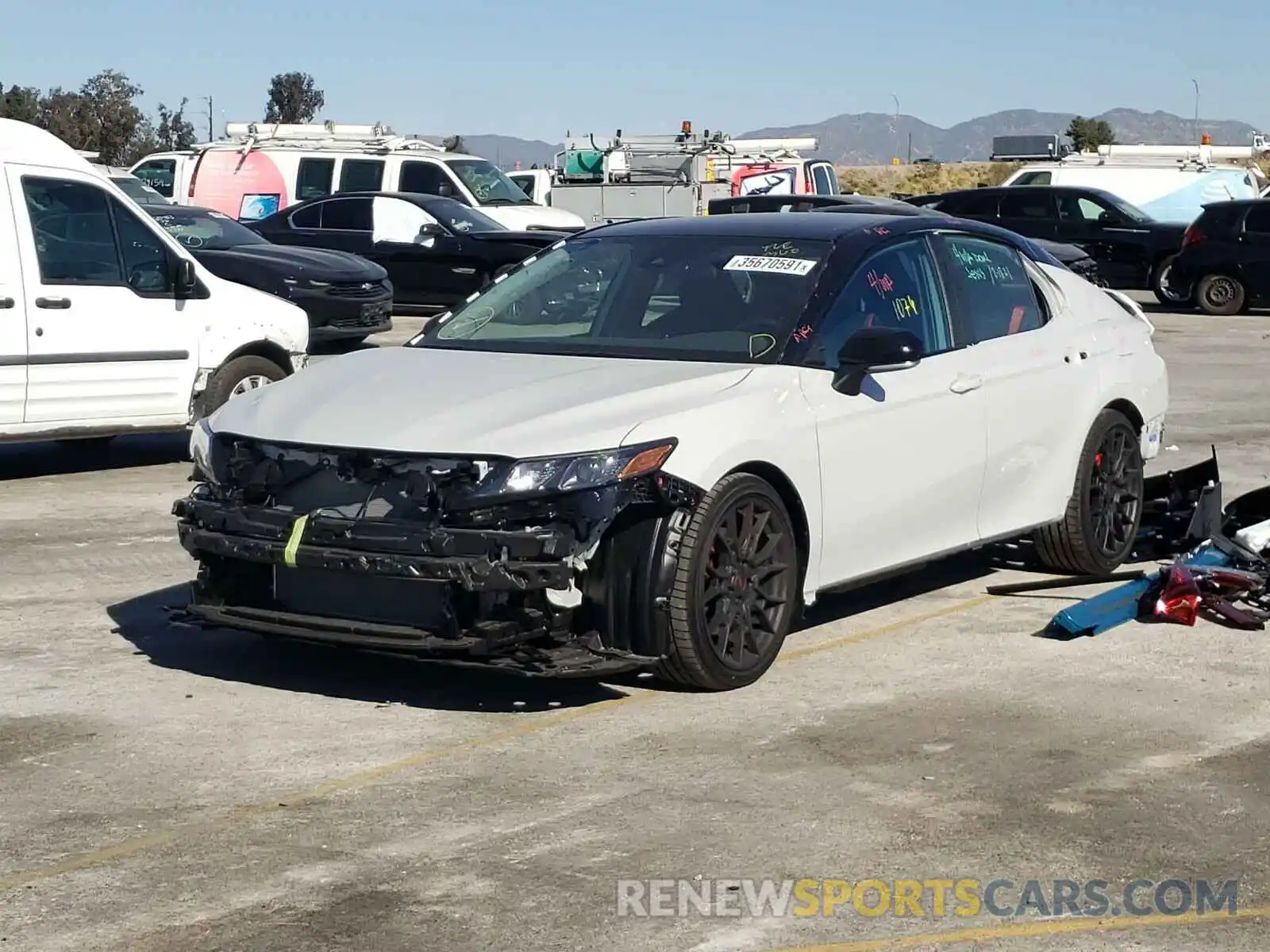 2 Photograph of a damaged car 4T1KZ1AK3MU050387 TOYOTA CAMRY 2021