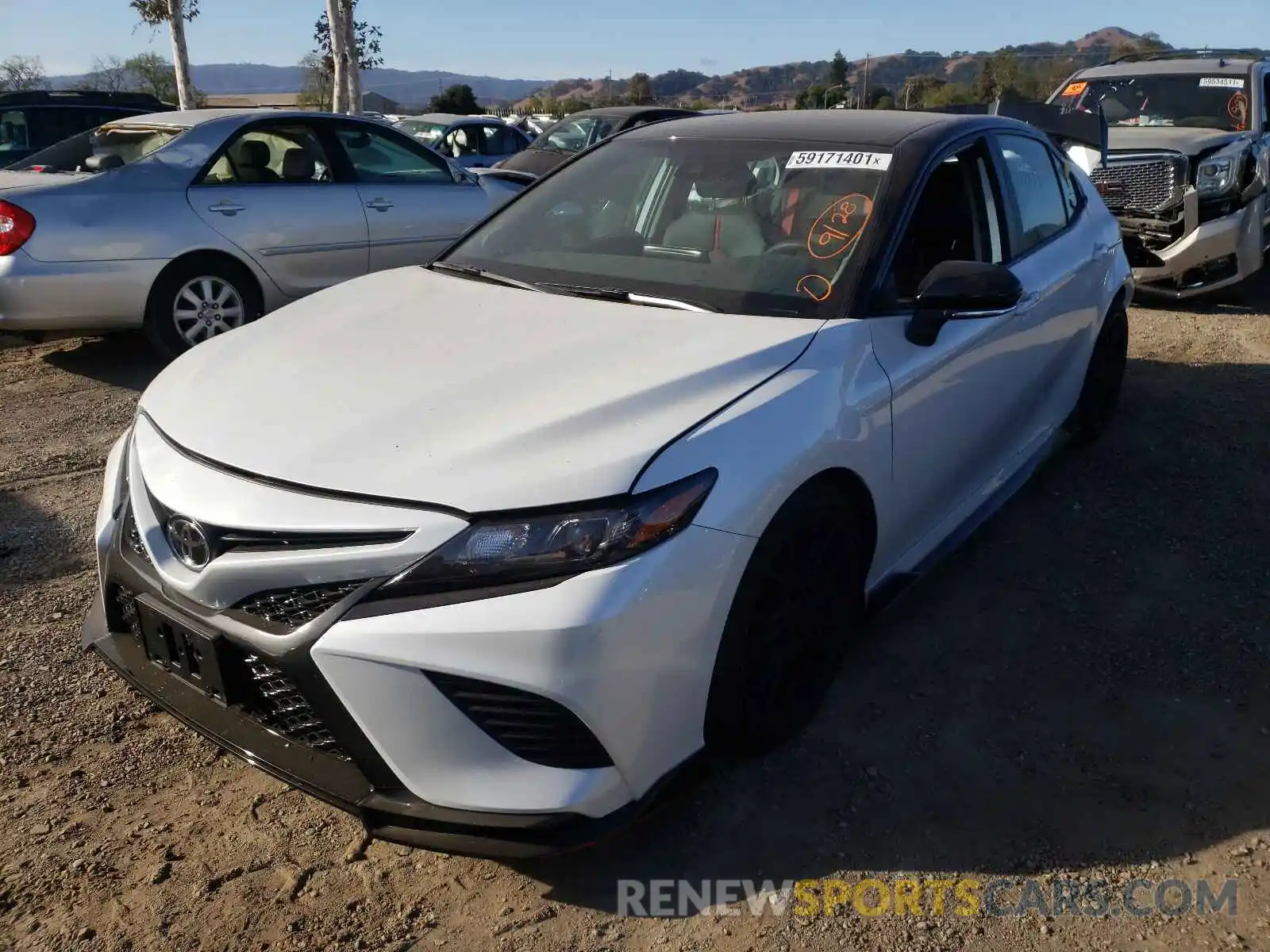 2 Photograph of a damaged car 4T1KZ1AK4MU055937 TOYOTA CAMRY 2021