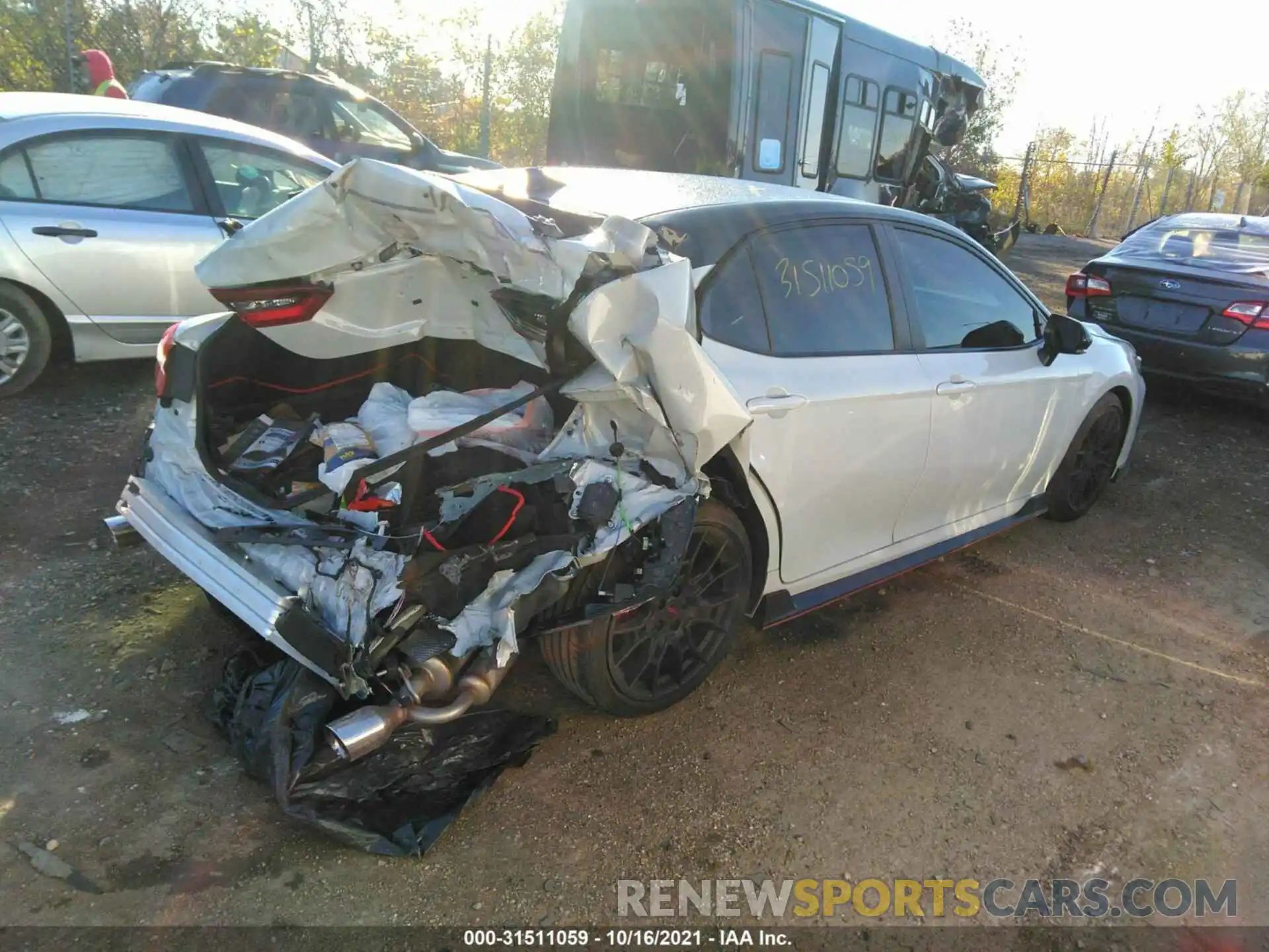 4 Photograph of a damaged car 4T1KZ1AK5MU055879 TOYOTA CAMRY 2021