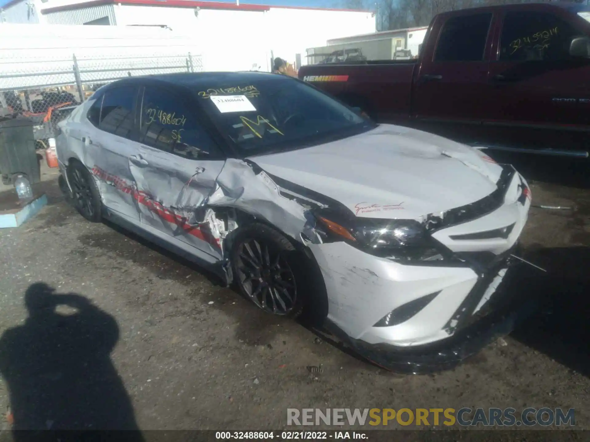 1 Photograph of a damaged car 4T1KZ1AK9MU058087 TOYOTA CAMRY 2021