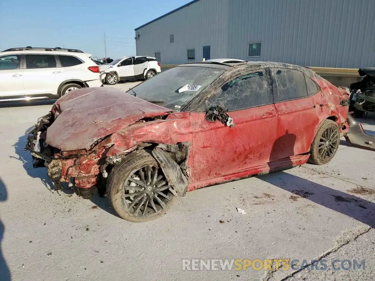1 Photograph of a damaged car 4T1KZ1AKXMU057367 TOYOTA CAMRY 2021