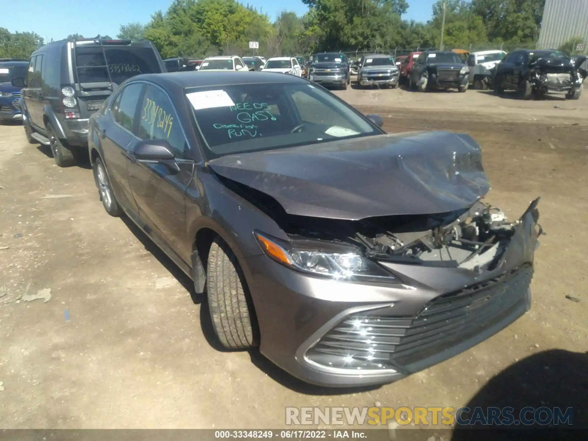 1 Photograph of a damaged car 4T1R11AK1MU594778 TOYOTA CAMRY 2021