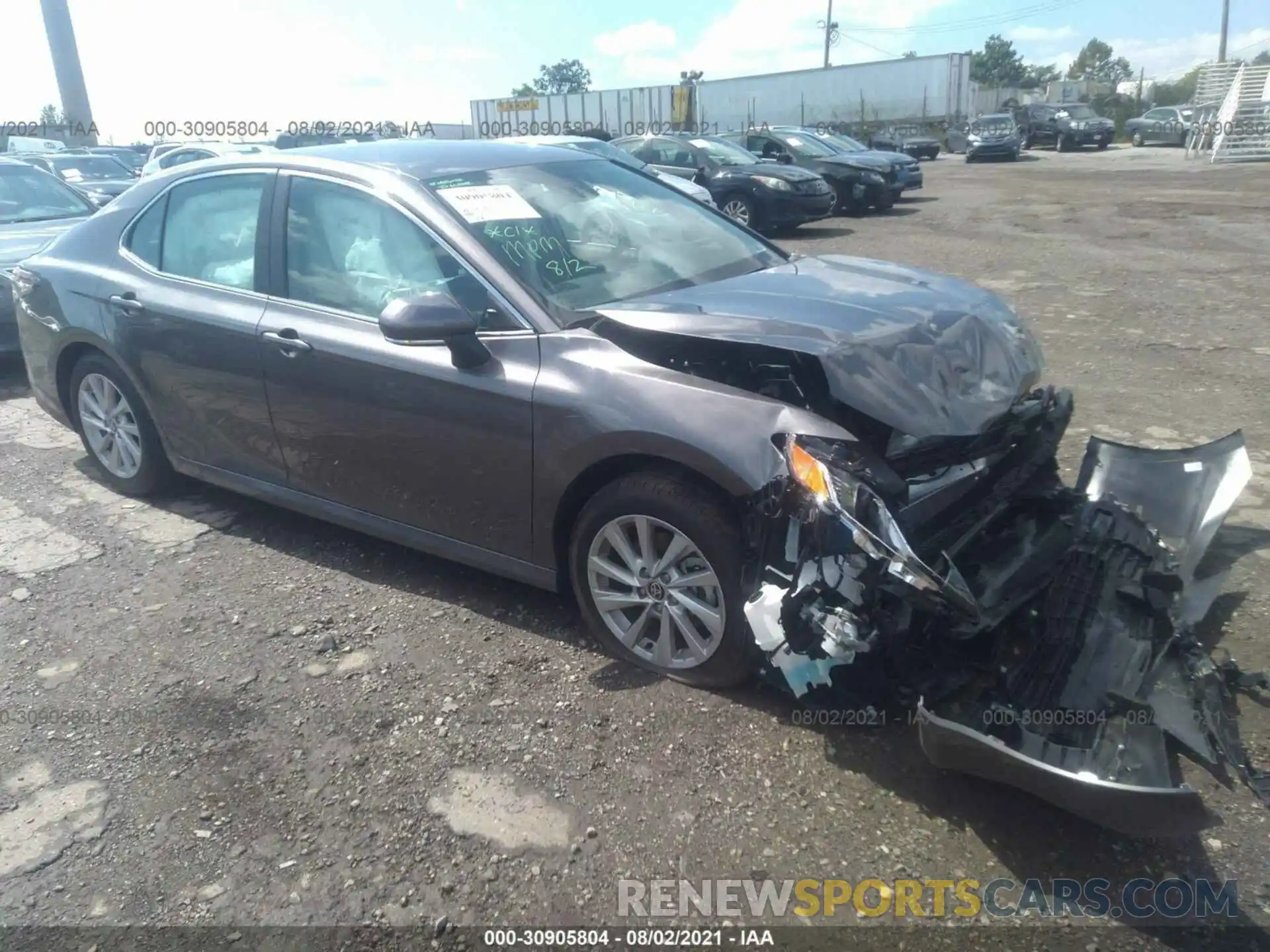 1 Photograph of a damaged car 4T1R11AK4MU482525 TOYOTA CAMRY 2021