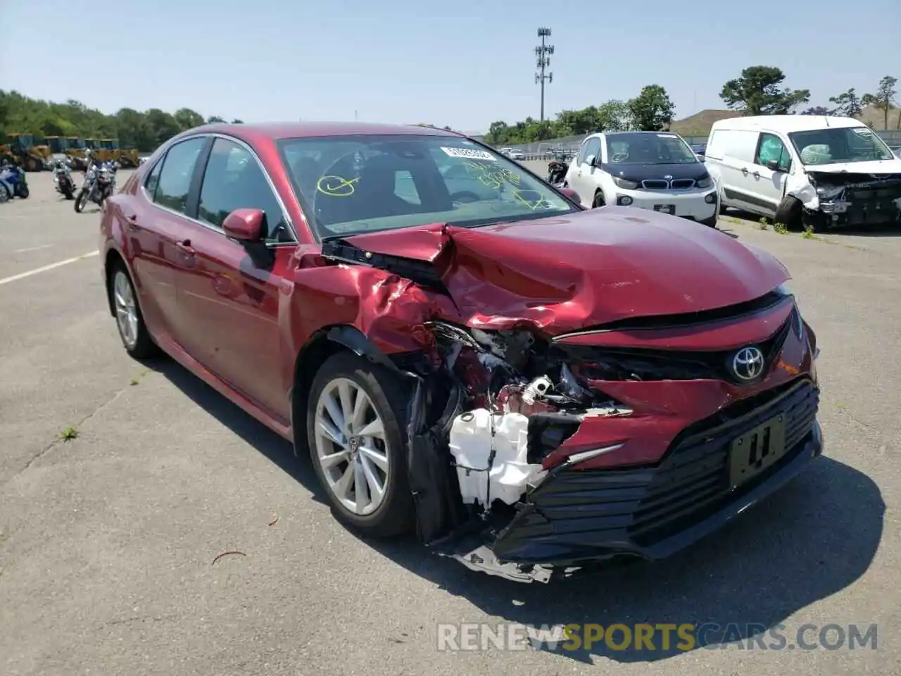 1 Photograph of a damaged car 4T1R11AK9MU518743 TOYOTA CAMRY 2021