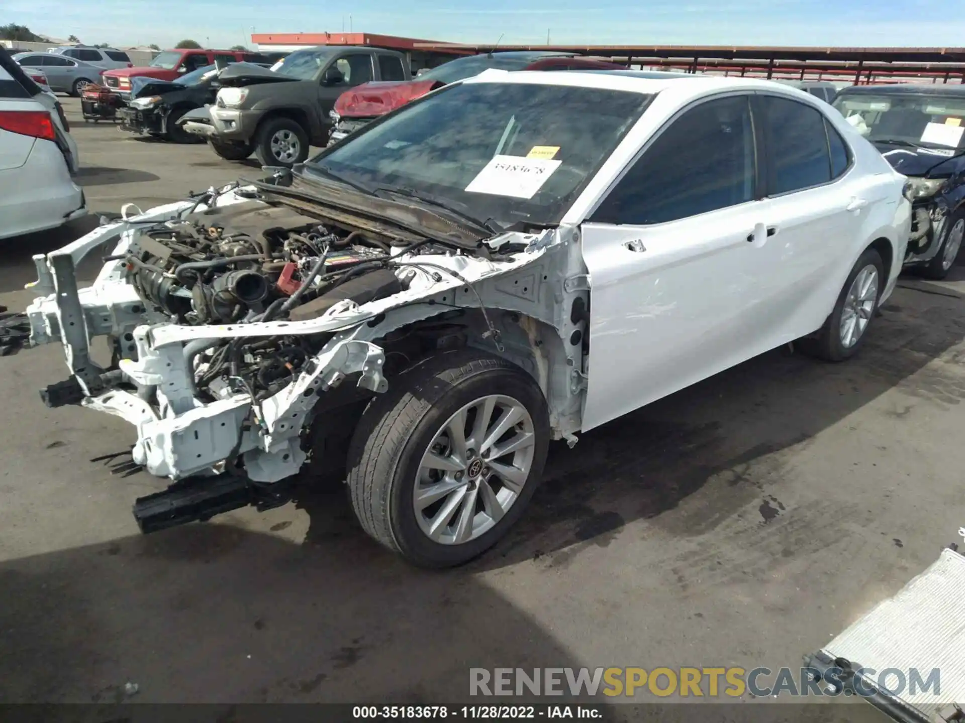 2 Photograph of a damaged car 4T1R11AKXMU546941 TOYOTA CAMRY 2021