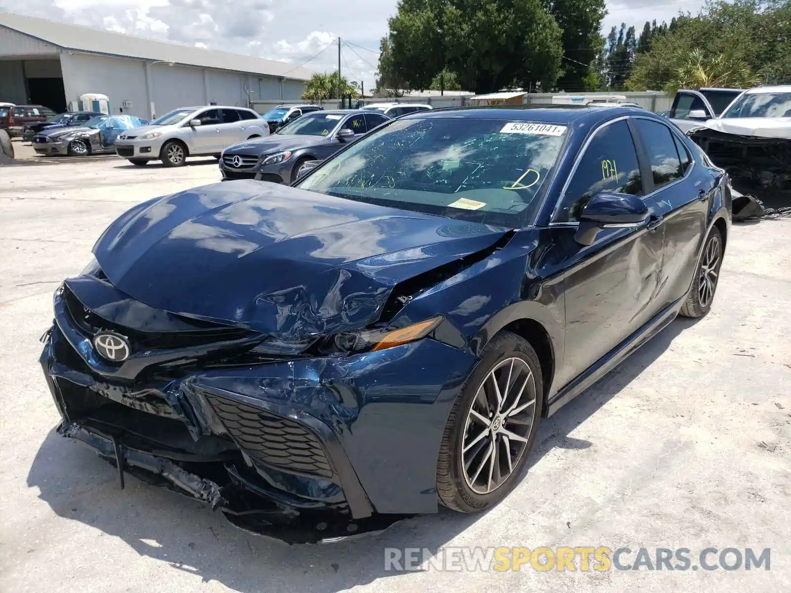 2 Photograph of a damaged car 4T1S11AK4MU561534 TOYOTA CAMRY 2021