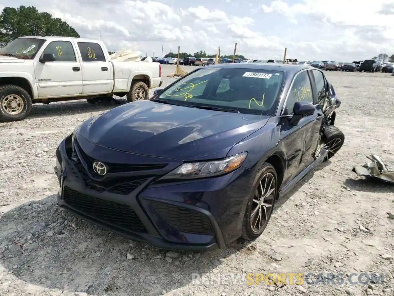 2 Photograph of a damaged car 4T1S11AK9MU521854 TOYOTA CAMRY 2021