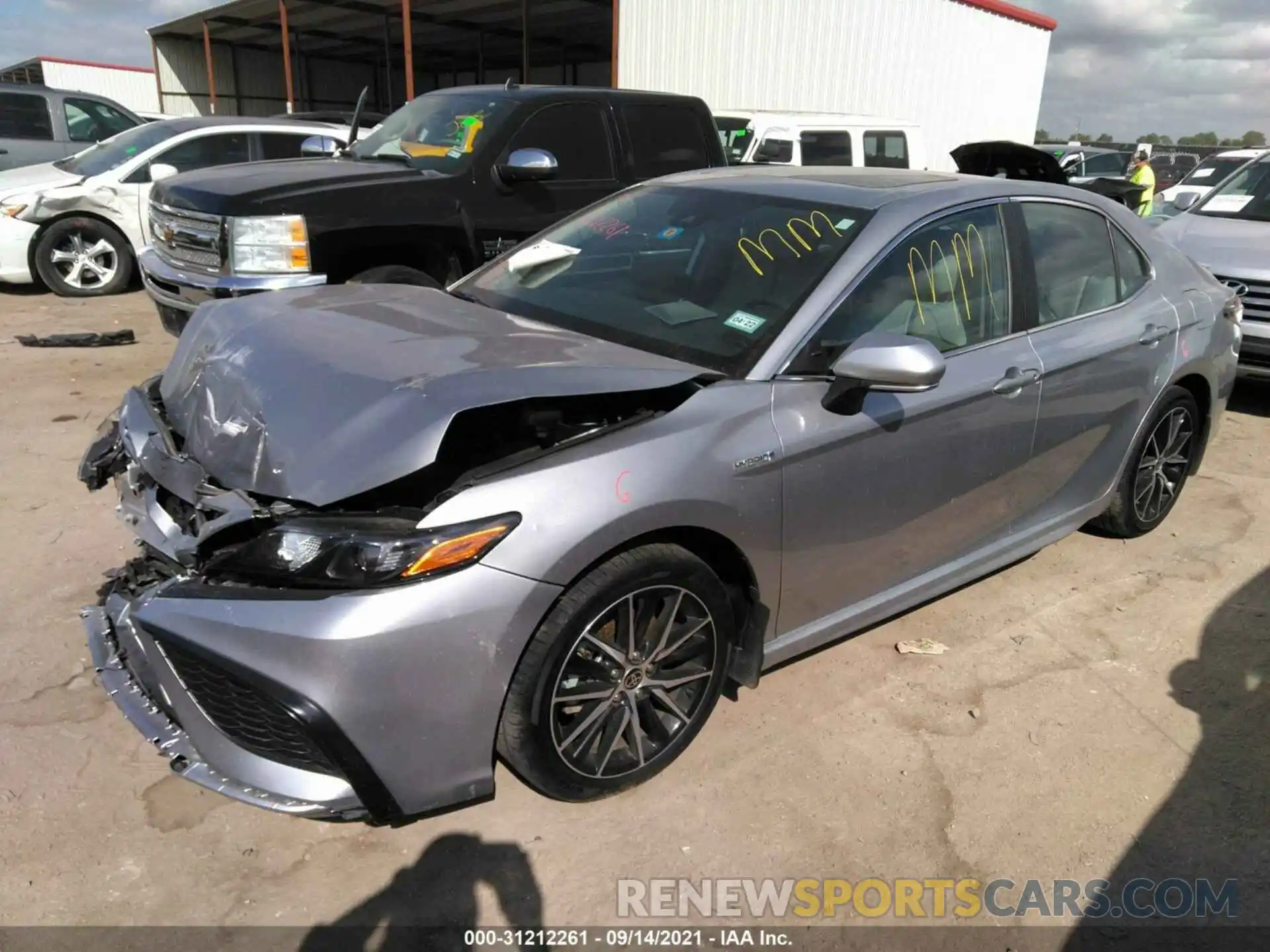 2 Photograph of a damaged car 4T1S31AK2MU554558 TOYOTA CAMRY 2021