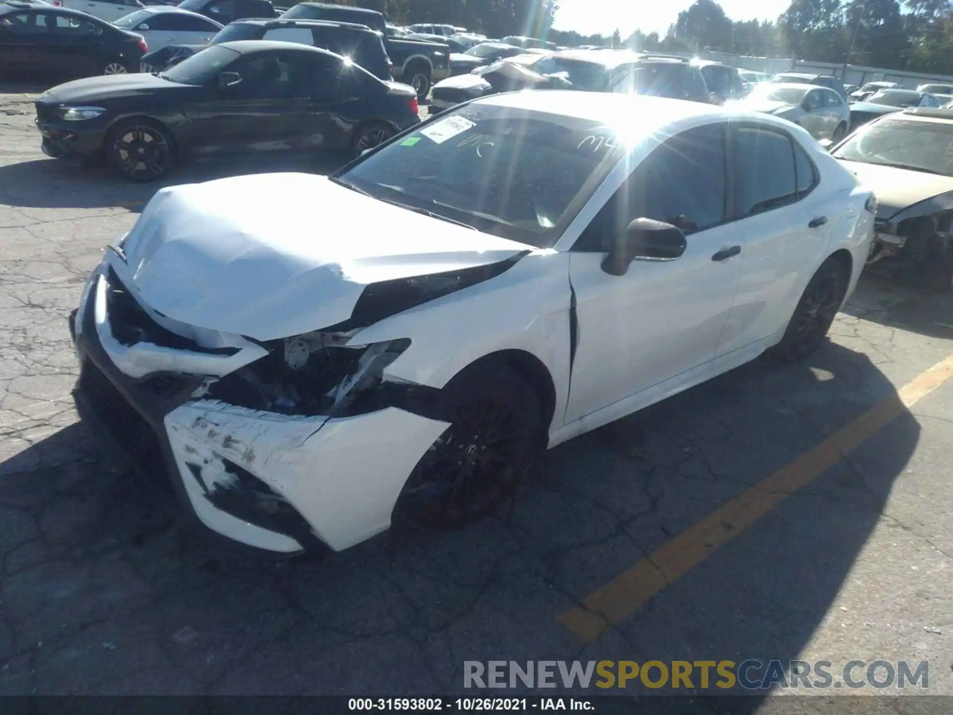 2 Photograph of a damaged car 4T1T11AK0MU445459 TOYOTA CAMRY 2021