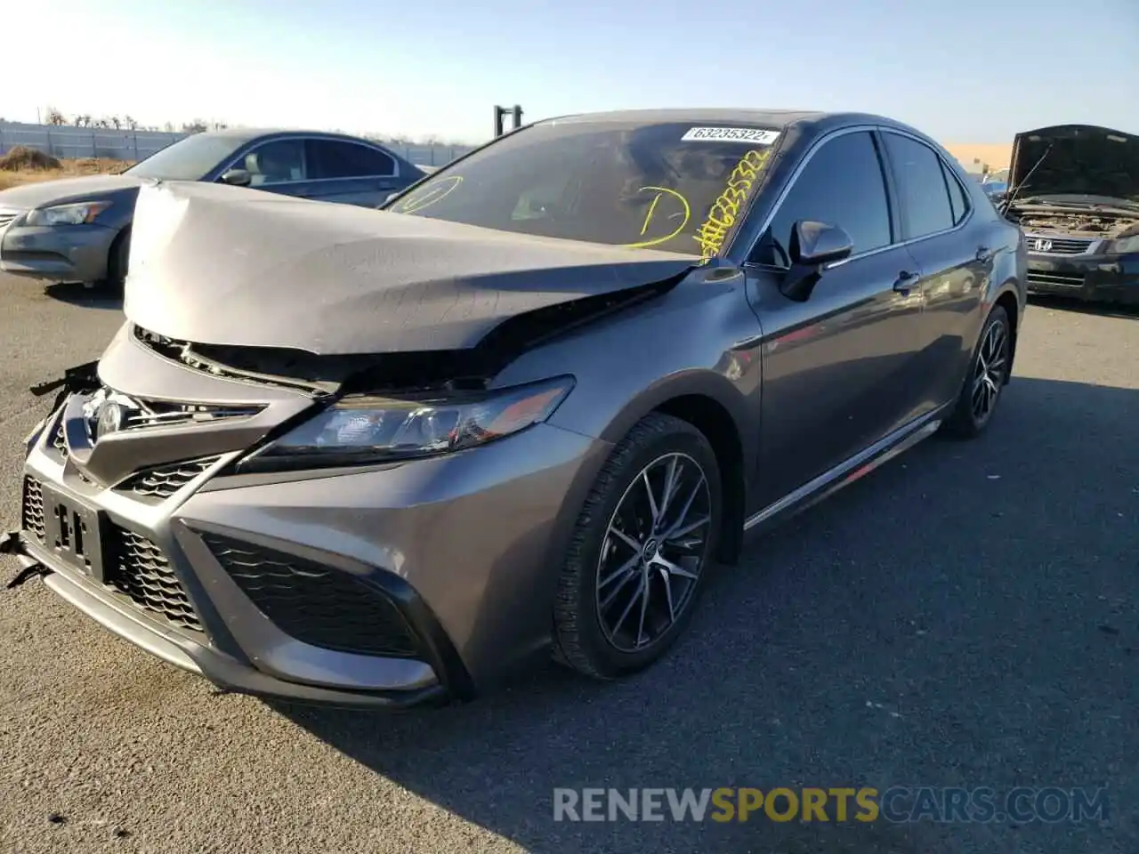 2 Photograph of a damaged car 4T1T11AK1MU536983 TOYOTA CAMRY 2021