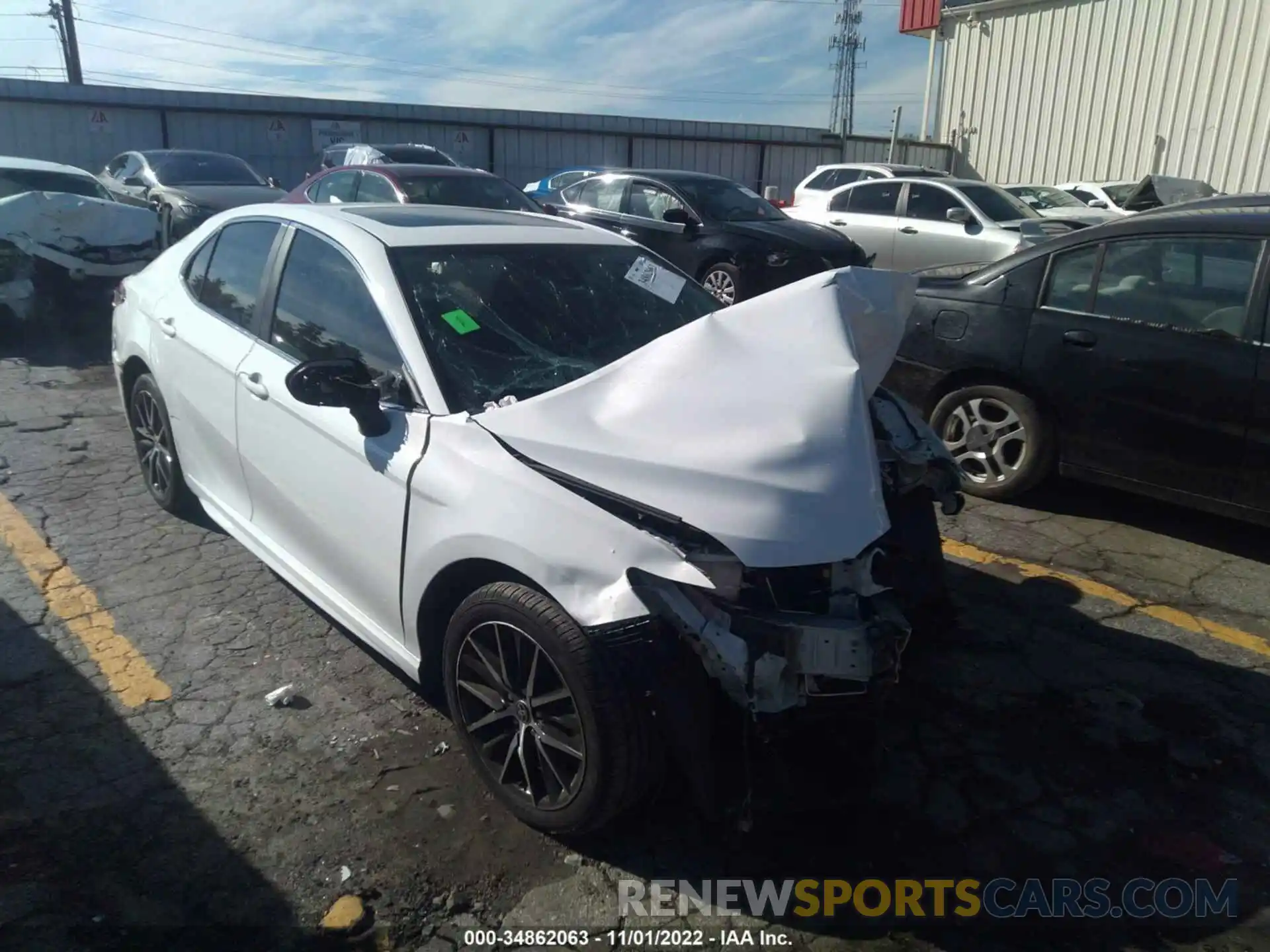 1 Photograph of a damaged car 4T1T11AK2MU514426 TOYOTA CAMRY 2021