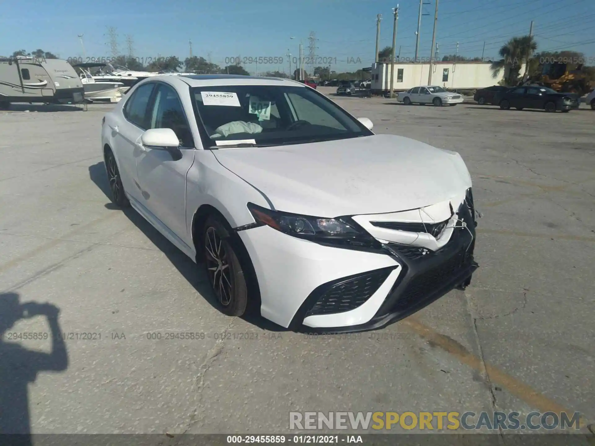 1 Photograph of a damaged car 4T1T11AK3MU514418 TOYOTA CAMRY 2021