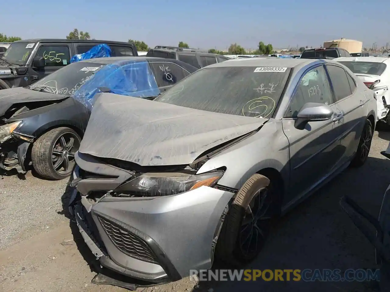 2 Photograph of a damaged car 4T1T11AK3MU545684 TOYOTA CAMRY 2021