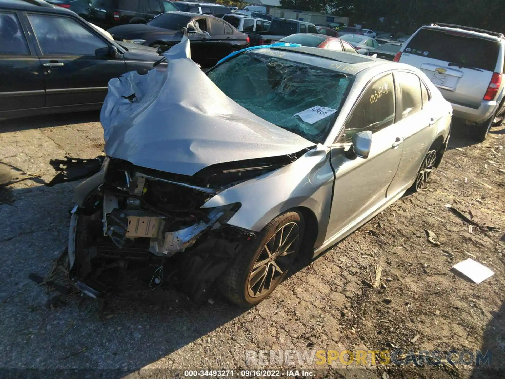 2 Photograph of a damaged car 4T1T11AK5MU521922 TOYOTA CAMRY 2021