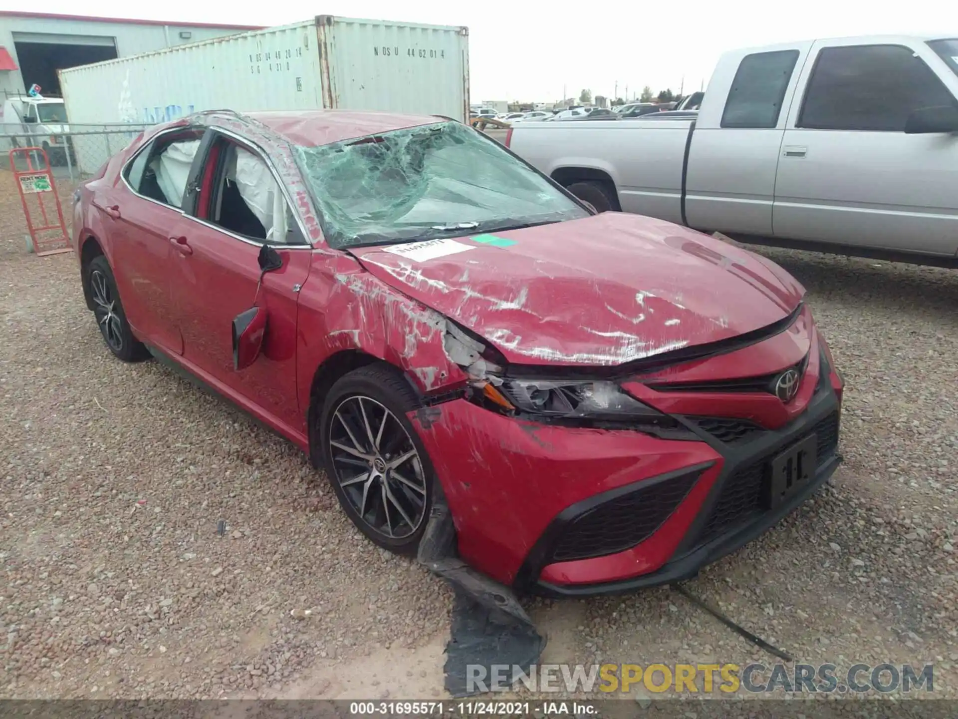 1 Photograph of a damaged car 4T1T11AK6MU425491 TOYOTA CAMRY 2021