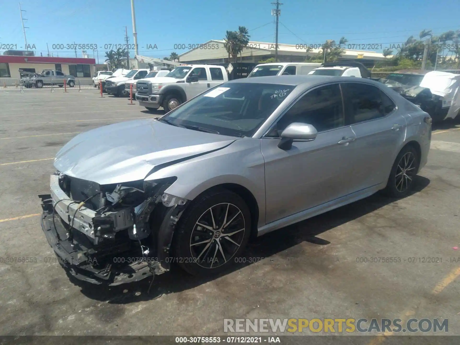 2 Photograph of a damaged car 4T1T11AK6MU528166 TOYOTA CAMRY 2021