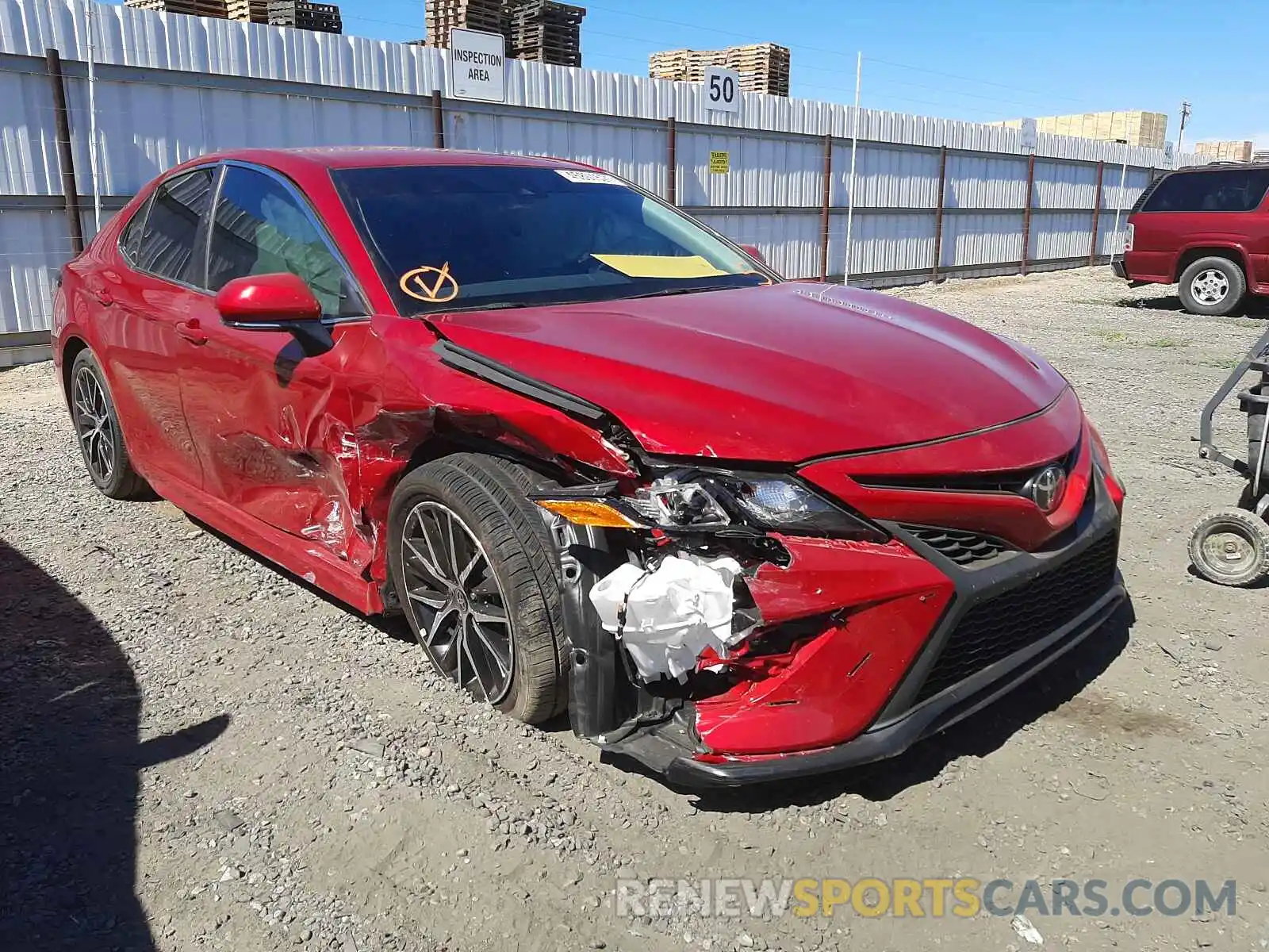 1 Photograph of a damaged car 4T1T11AK8MU449565 TOYOTA CAMRY 2021