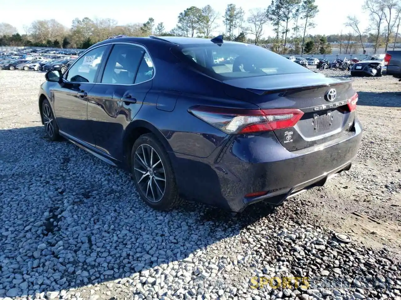 3 Photograph of a damaged car 4T1T11AK8MU606785 TOYOTA CAMRY 2021