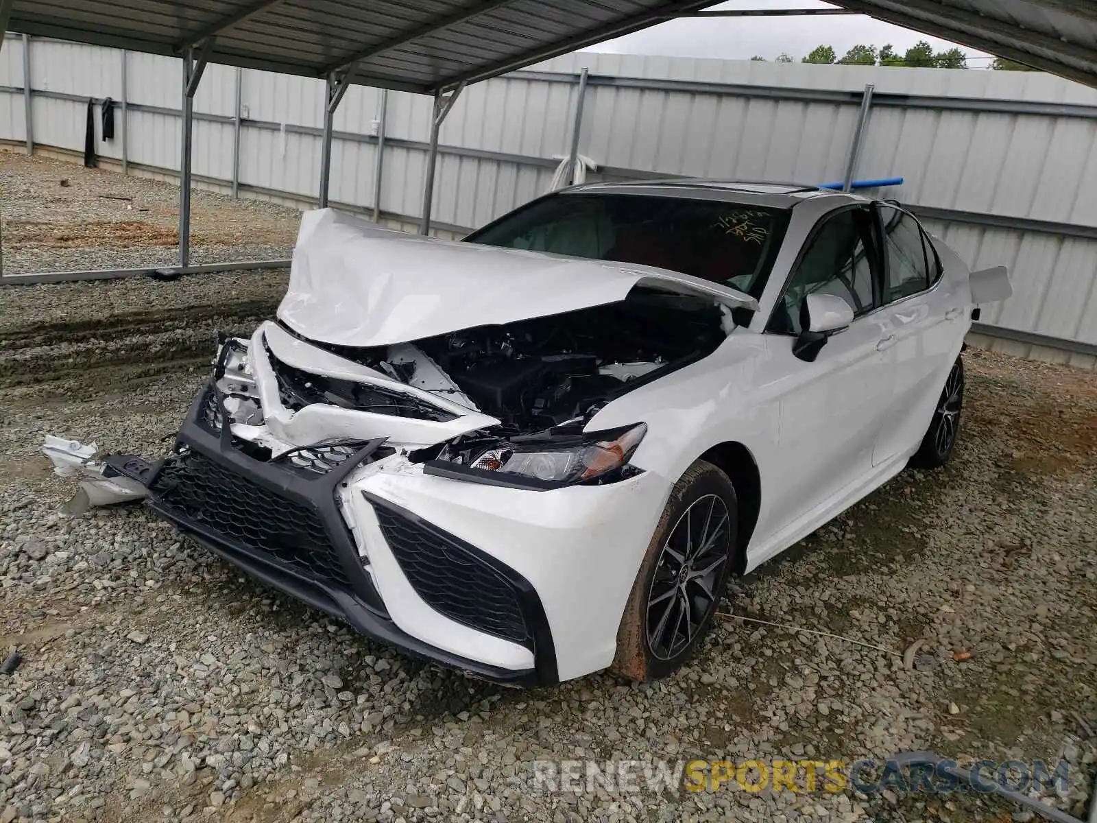 2 Photograph of a damaged car 4T1T11AKXMU433884 TOYOTA CAMRY 2021