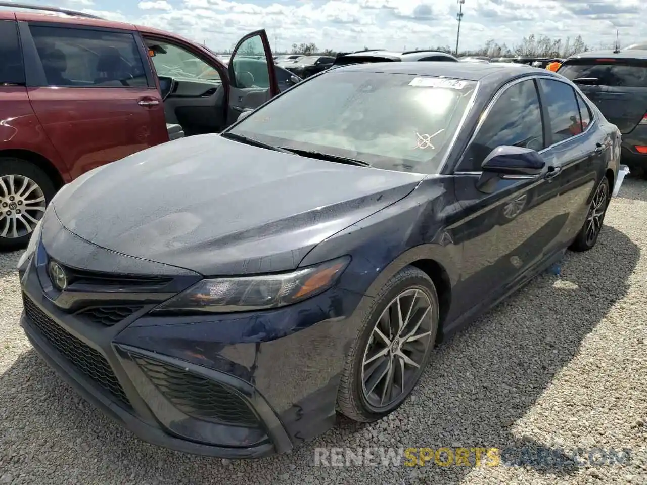 2 Photograph of a damaged car 4T1T11AKXMU483118 TOYOTA CAMRY 2021