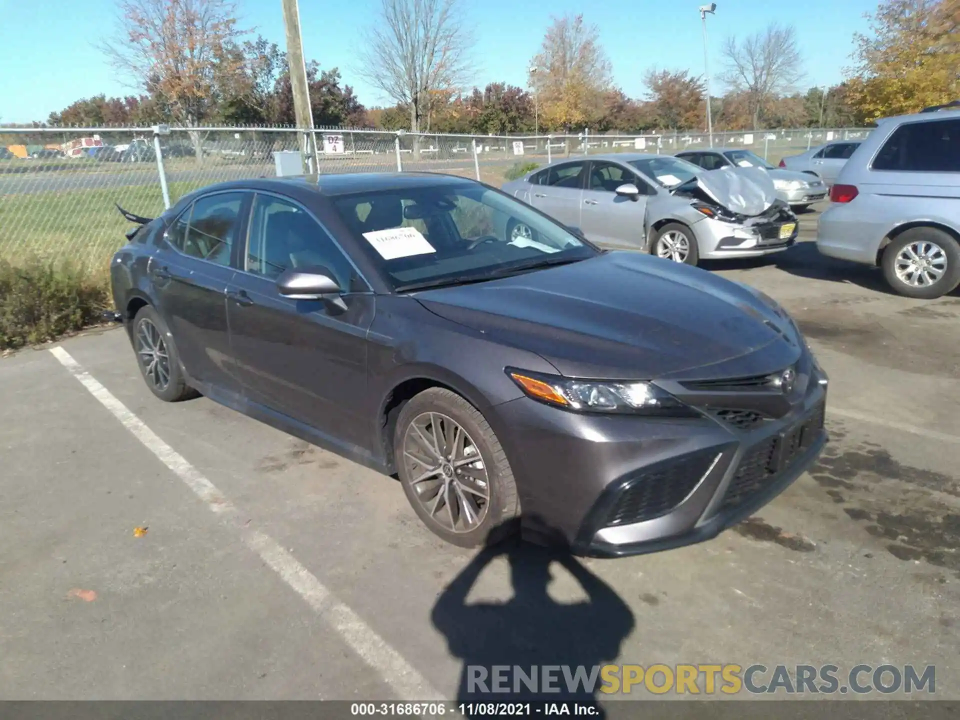 1 Photograph of a damaged car 4T1T11AKXMU591626 TOYOTA CAMRY 2021