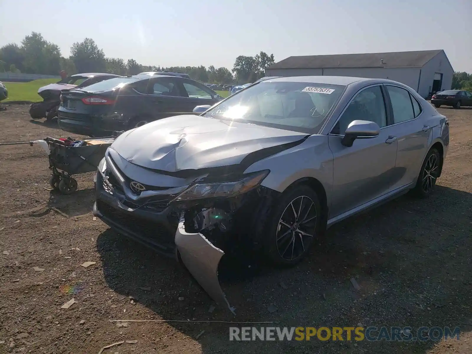 2 Photograph of a damaged car 4T1T11BK1MU036160 TOYOTA CAMRY 2021