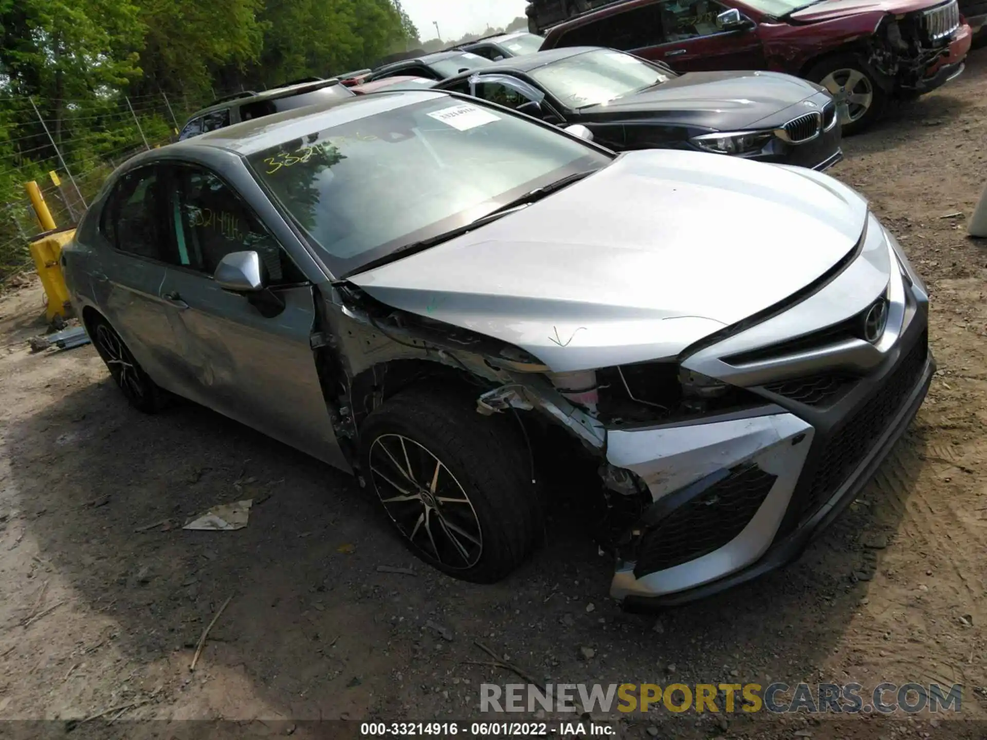 1 Photograph of a damaged car 4T1T11BK5MU024500 TOYOTA CAMRY 2021